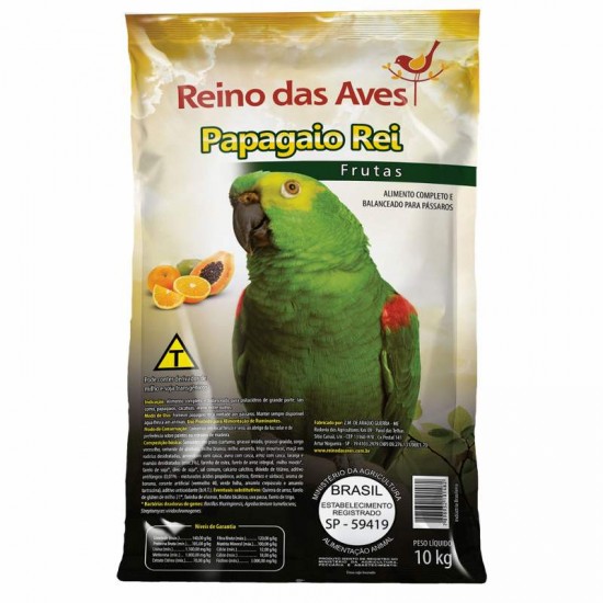 PAPAGAIO REI 10KG (REINO DAS AVES)