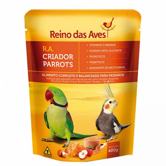 RA CRIADOR PARROTS 400 GR. (REINO DAS AV