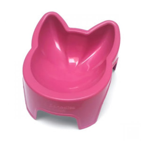 COMEDOURO GATOS ADULTOS 150 ML ROSA