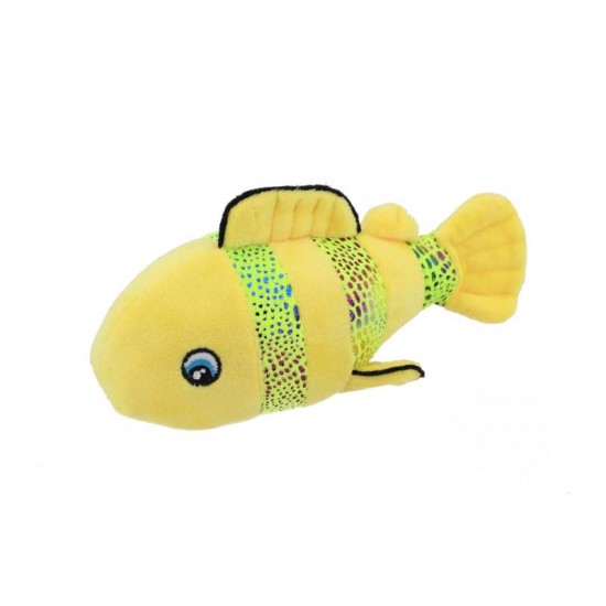 PELUCIA PEIXE BRILHANTE AMARELO