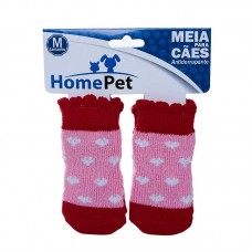 0607 - MEIA ROSA CORACAO P HOME PET