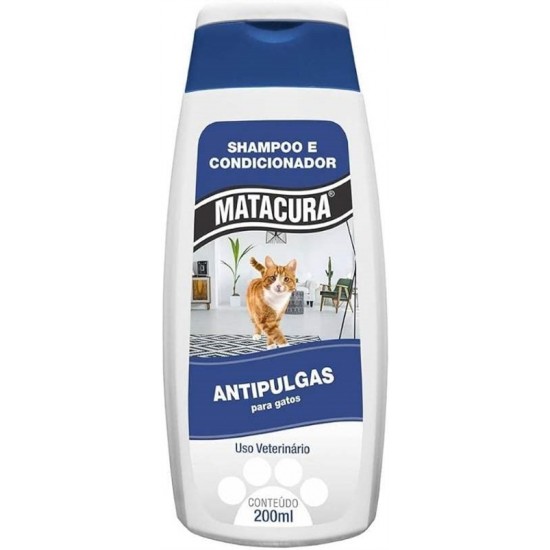 SHAMPOO/CONDICIONADOR ANTI PULGAS GATOS