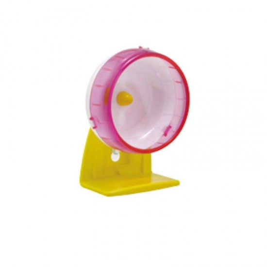 RODA DE EXERCICIO P/HAMSTER PEQ ROSA 11