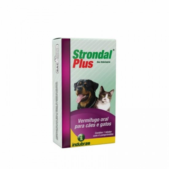 STRONDAL PLUS 4 COMPRIMIDOS (VERMIFUGO)