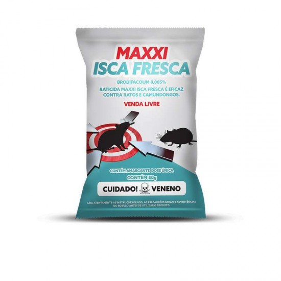 RATICIDA MAXXI ISCA FRESCA 50G