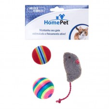 3237 - KIT  3 ITENS GATO 4 CM (HOME PET)