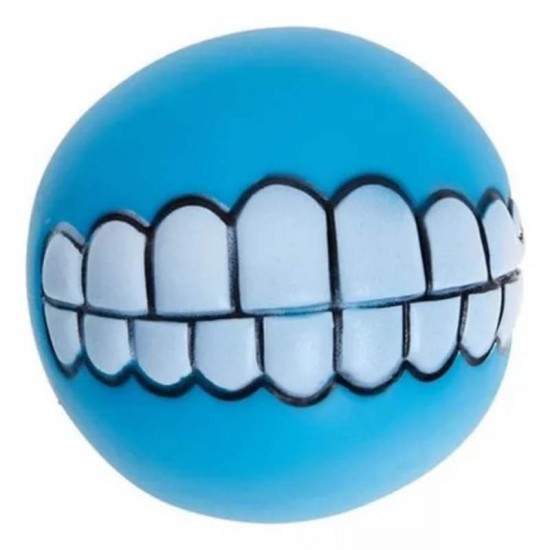 BOLA VINIL SORRISO 7,5CM CORES SORTIDAS