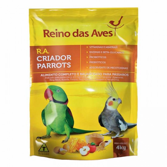 RA CRIADOR PARROTS 4KG (REINO DAS AVES)