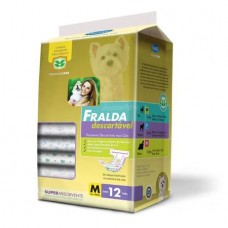 0577 - FRALDA DESCARTAVEL M - PCT 12UN