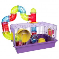 1524 - GAIOLA HAMSTER TUBO LUXO LILAS