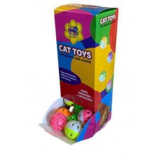 3635 - BOLINHAS CAT TOYS 4CM GUIZO DISPLAY 36UN