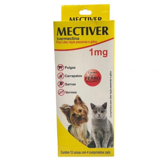 MECTIVER 1MG 12 CAIXAS 4CP (IVERMECTINA)