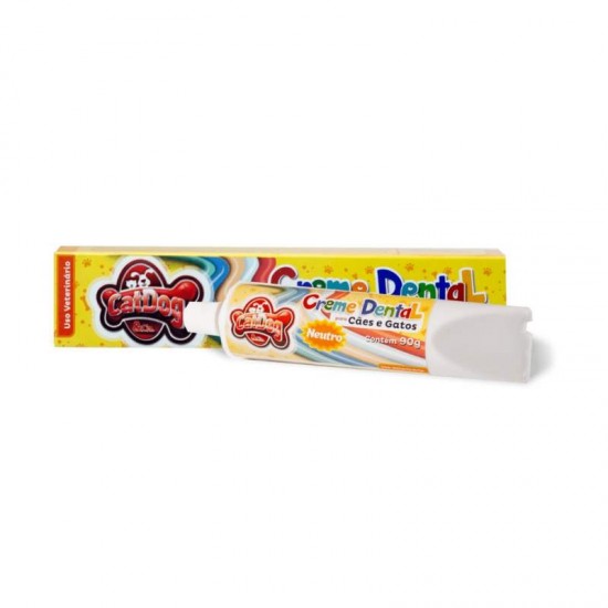 CREME DENTAL CAES E GATOS NEUTRO 90G.