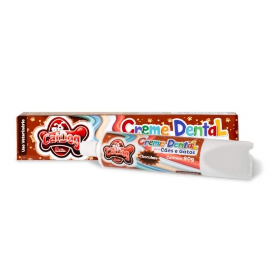 CREME DENTAL CAES E GATOS CHOCOLATE 90G.