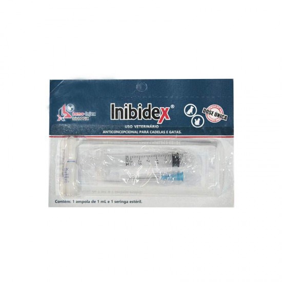 INIBIDEX INJETAVEL 1ML PARA CAES E GATOS