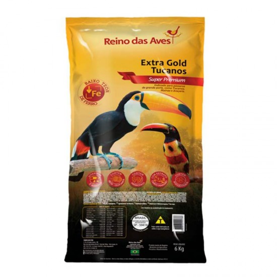 EXTRA GOLD TUCANO SC 6 KG (REINO DAS AVE