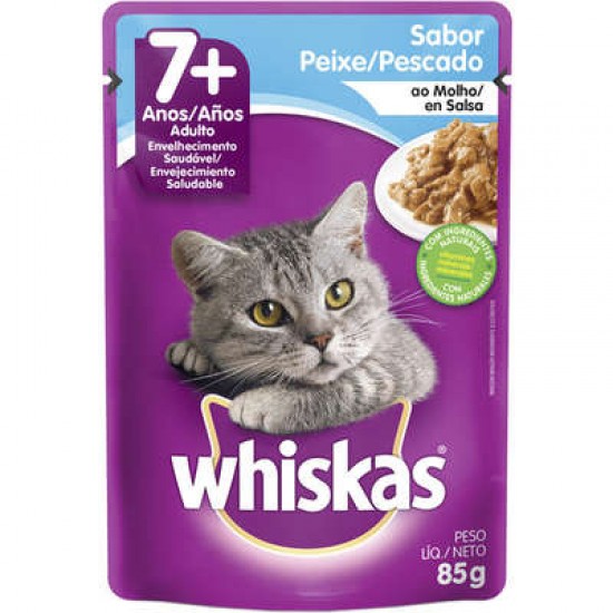 SACHE SENIOR PEIXE 85G (WHISKAS)