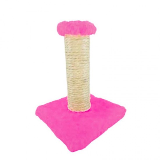 ARRANHADOR POSTE QUADRADO 20CM ROSA