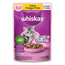 9249 - SACHE FILHOTE FRANGO 85G (WHISKAS)