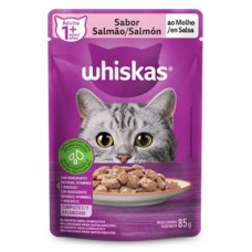 9250 - SACHE ADULTO SALMAO 85G (WHISKAS)