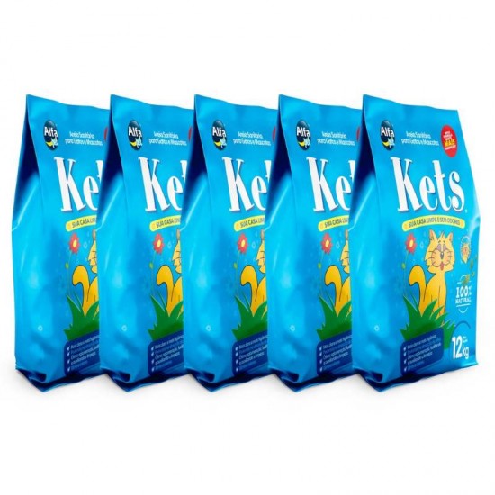 AREIA SANITARIA KETS 5X4KG (ALFAPET)