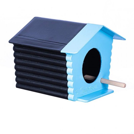 CASA PASSARO AR LIVRE PRETO/AZUL