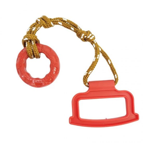 PUXADOR CORDA C/ALCA E PNEU - VERMELHO