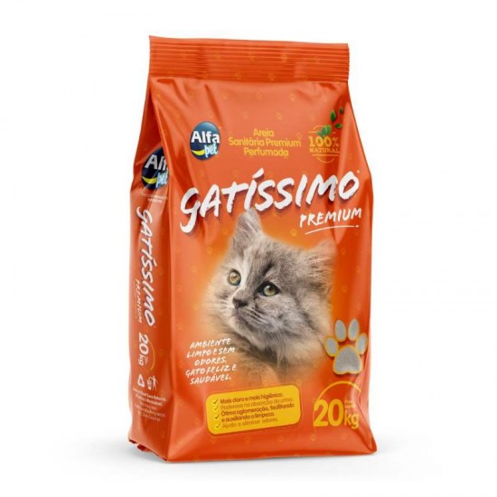 AREIA SANITARIA PREMIUM GATISSIMO 20KG