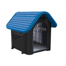 9384 - CASA DOG HOME N3 TELHADO AZUL (NOVO)