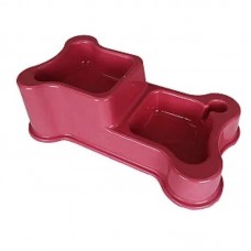 9406 - COMEDOURO OSSO DUPLO 450ML ROSA