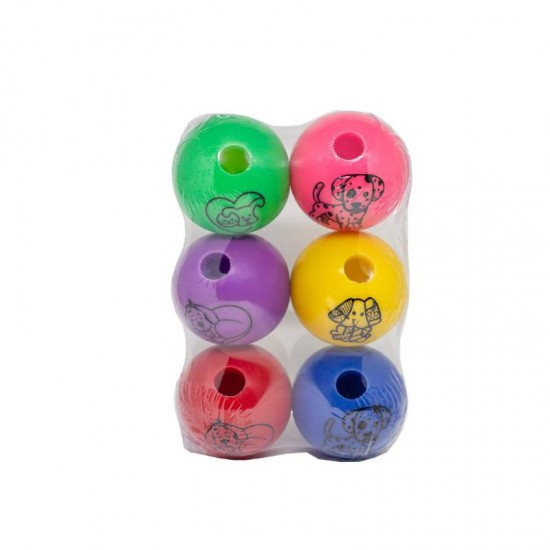 BOLA PORTA RACAO 75MM - 6UN(JARAGUA)
