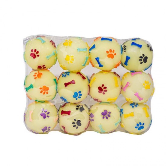 BOLA PATA OSSO MINI FLUOR- 12UN(JARAGUA)