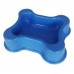 COMEDOURO OSSO 700ML AZUL