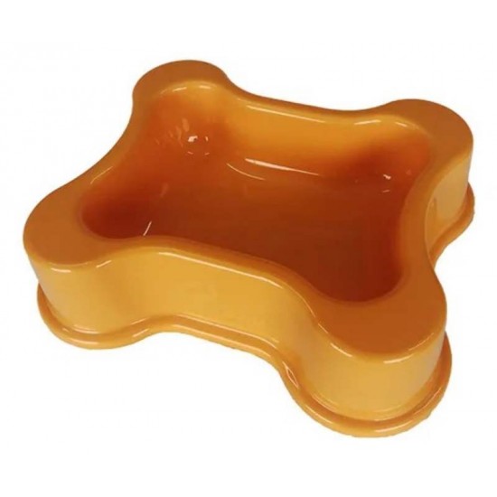 COMEDOURO OSSO 300ML LARANJA