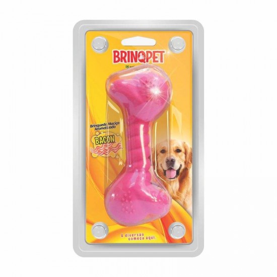 OSSO BRINQBONE G AROMATIZADO ROSA -15CM