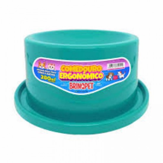 COMEDOURO ERGONOMICO 280 ML VERDE
