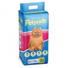 7095 - TAPETE HIGIENICO PET PADS 30UN 80 X 60CM