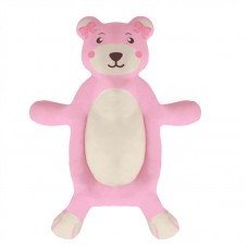 7679 - COLCHONETE URSO ROSA PELUCIA