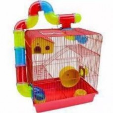 1523 - GAIOLA HAMSTER 3AN TUBO SUPER LUXO VERME