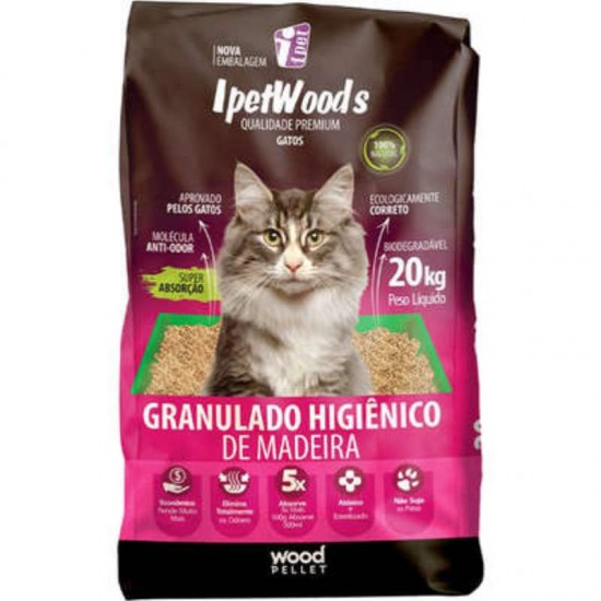 GRANULADO DE MADEIRA IPETWOODS 20KG