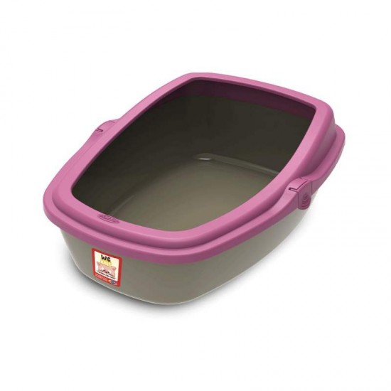 SANITARIO GATOS WC KING GRANDE GOLD/ROSA