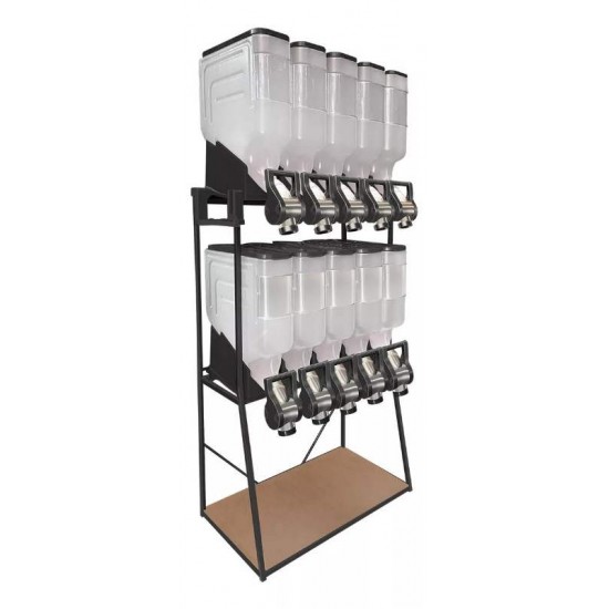 DISPENSER 40L - 10 MODULOS PRETO 2X5