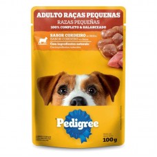 9182 - SACHE ADULTO MINI CORDEIRO 85G (PEDIGREE