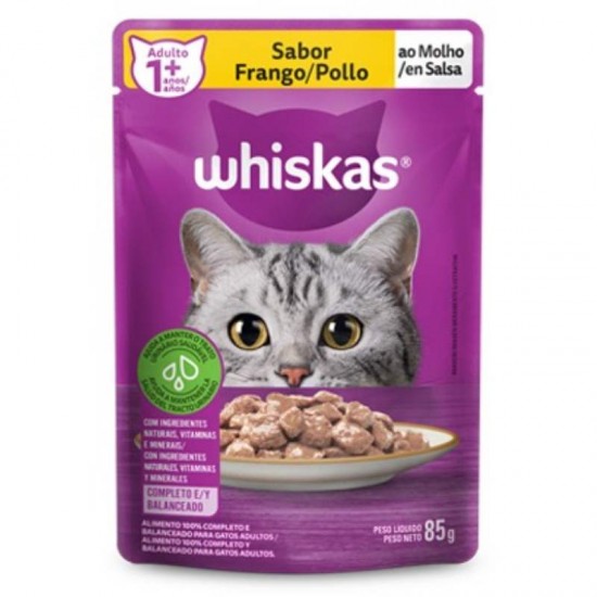 SACHE ADULTO FRANGO 85G (WHISKAS)