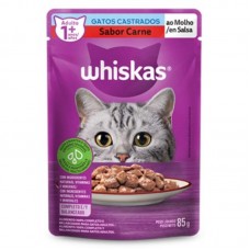 9193 - SACHE CAST CARNE 85G (WHISKAS)