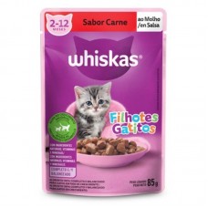 9195 - SACHE FILHOTE CARNE 85G (WHISKAS)