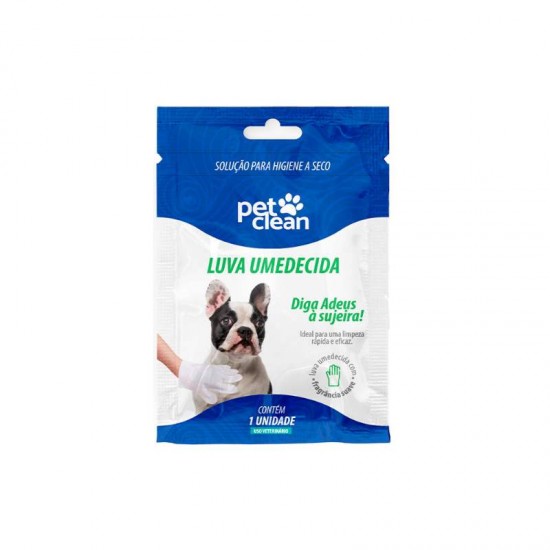 LUVA UMEDECIDA 1UNI. (PET CLEAN)