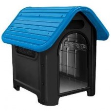 4408 - CASA DOG HOME BLACK N.3 TELHADO AZUL (ME