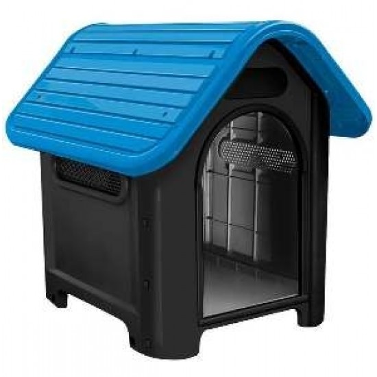 CASA DOG HOME BLACK N.3 TELHADO AZUL (ME