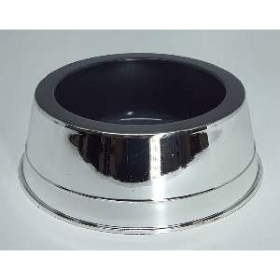 COMEDOURO MEDIO PRATA METAL PRIME 1000ML